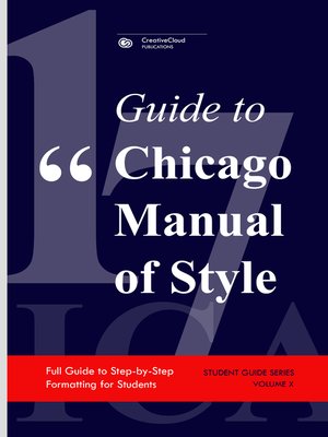 cover image of GUIDE TO CHICAGO MANUAL OF STYLE